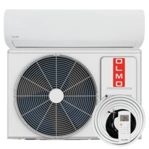18,000 BTU 230V Olmo Alpic Eco Mini Split Ductless Air Conditioner with Heat Pump 16.8 SEER + Installation Kit Option