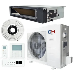 18,000 BTU 230V 20.8 SEER Concealed Duct 1.5 TON Mini Split Air Conditioner Heat Pump, Sophia Series + Installation Kit Option