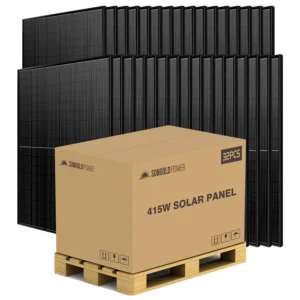 415W MONO BLACK PERC SOLAR PANEL FULL PALLET (32 PANELS) UL 61730